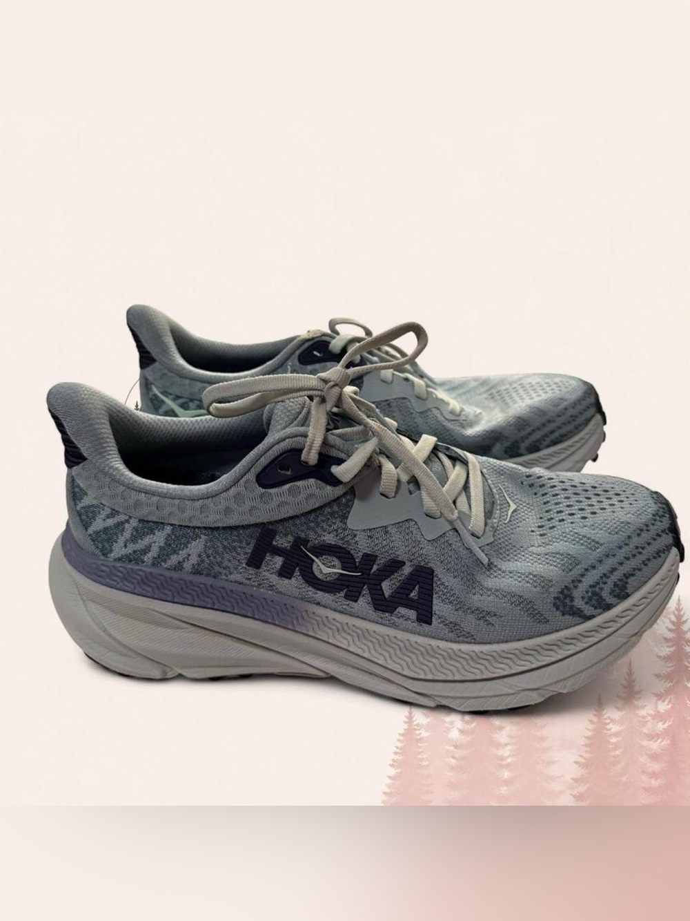 Hoka Challenger ATR 7 Women’s Running Shoes Blue Gray Size 6.5